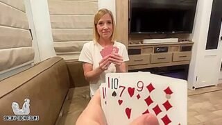 Tricking My Stepmom Into Strip Poker – Jane Cane